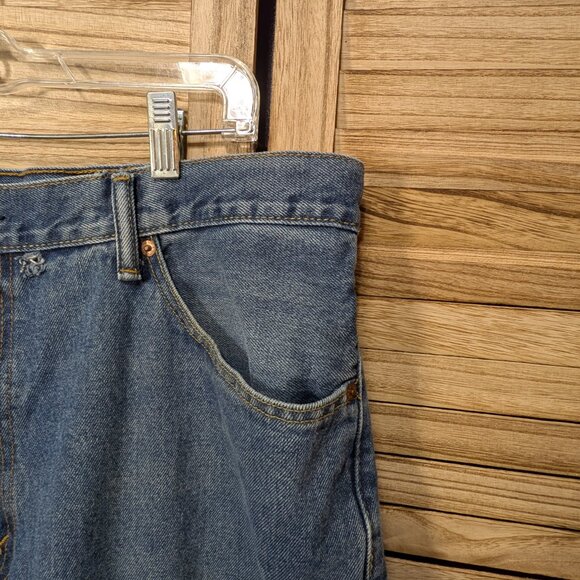 Levi's 550 Classic Blue Denim Jeans Size 42 x 32 - Picture 3 of 12